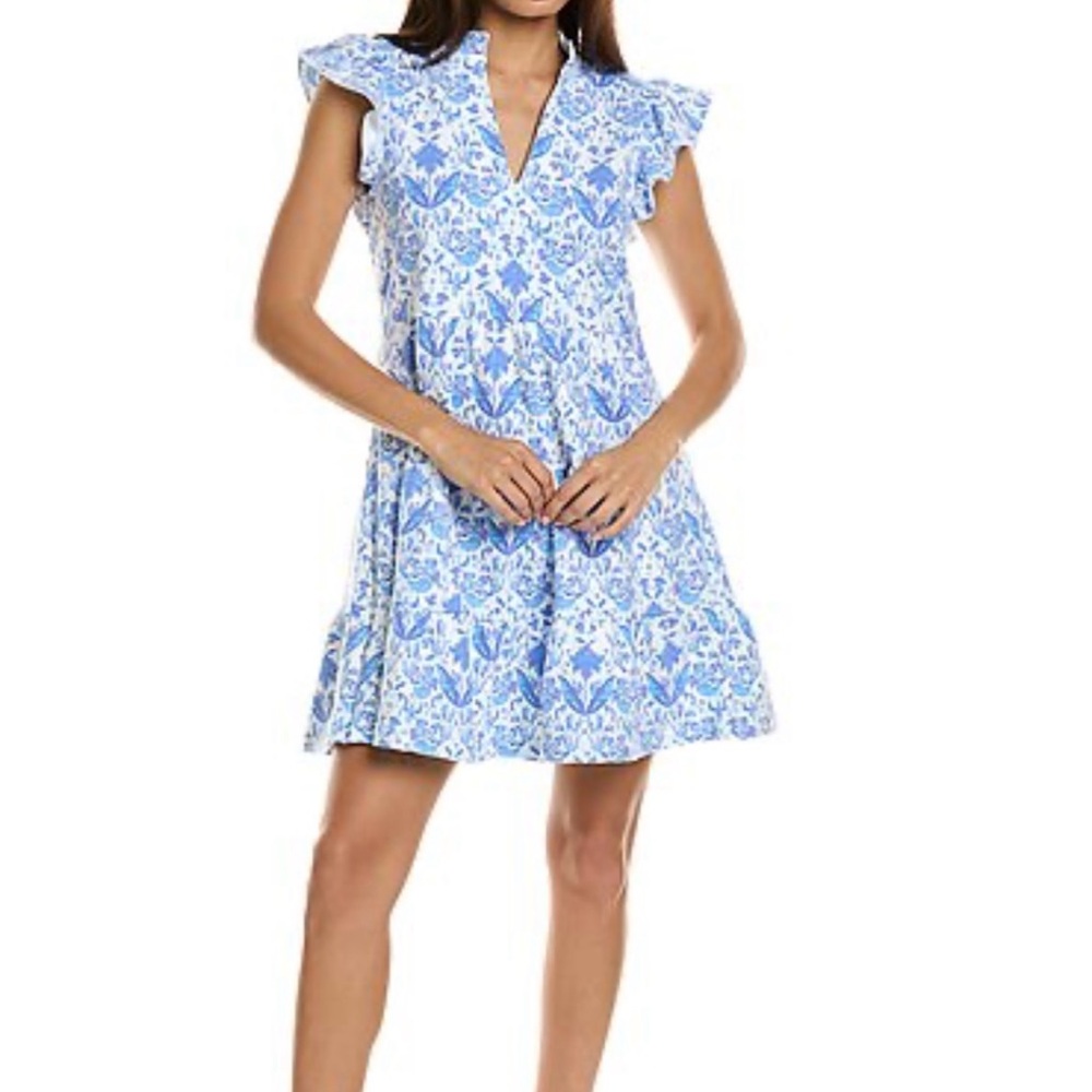 Sail to Sable Flutter Sleeve Flare Tunic Mini